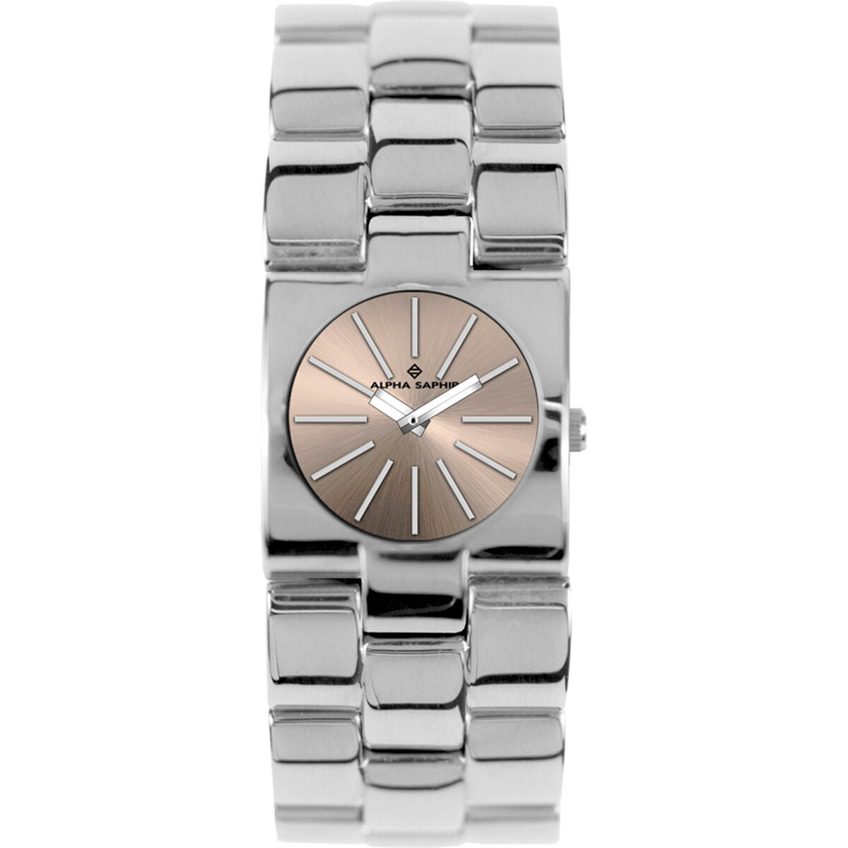 Horloge Uniseks Alpha Saphir 271K Beige Zilverkleurig - Klokken, Unisex voor volwassenen - Alpha Saphir