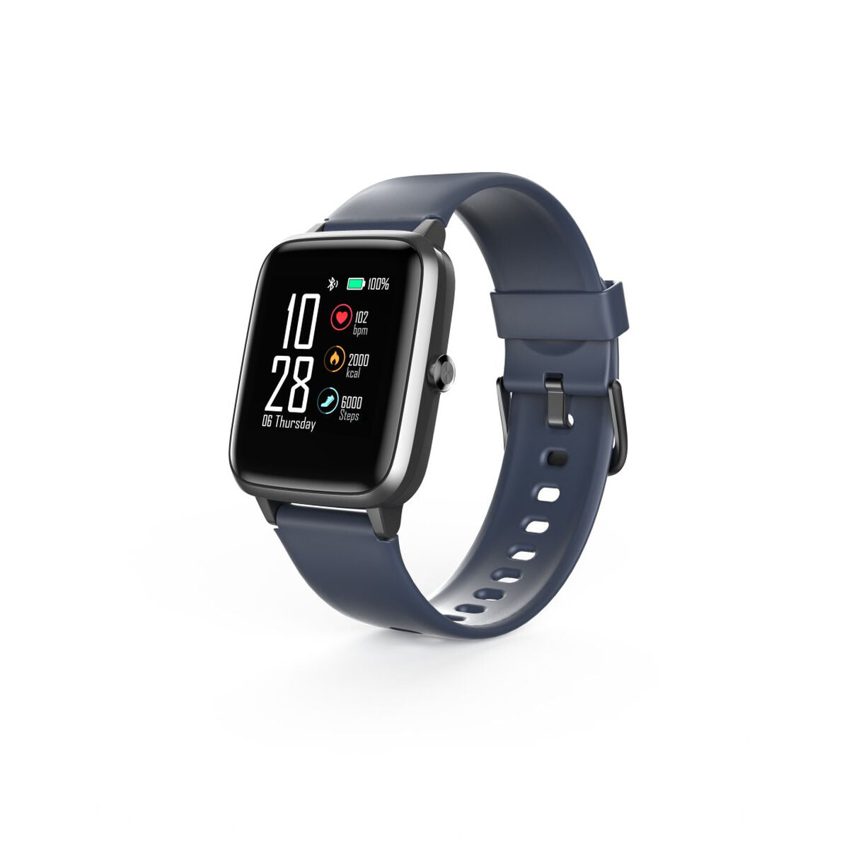 Smartwatch Hama 00178604 Blauw Zwart/Blauw 1,3" (1 Stuks) - Elektronica - Hama