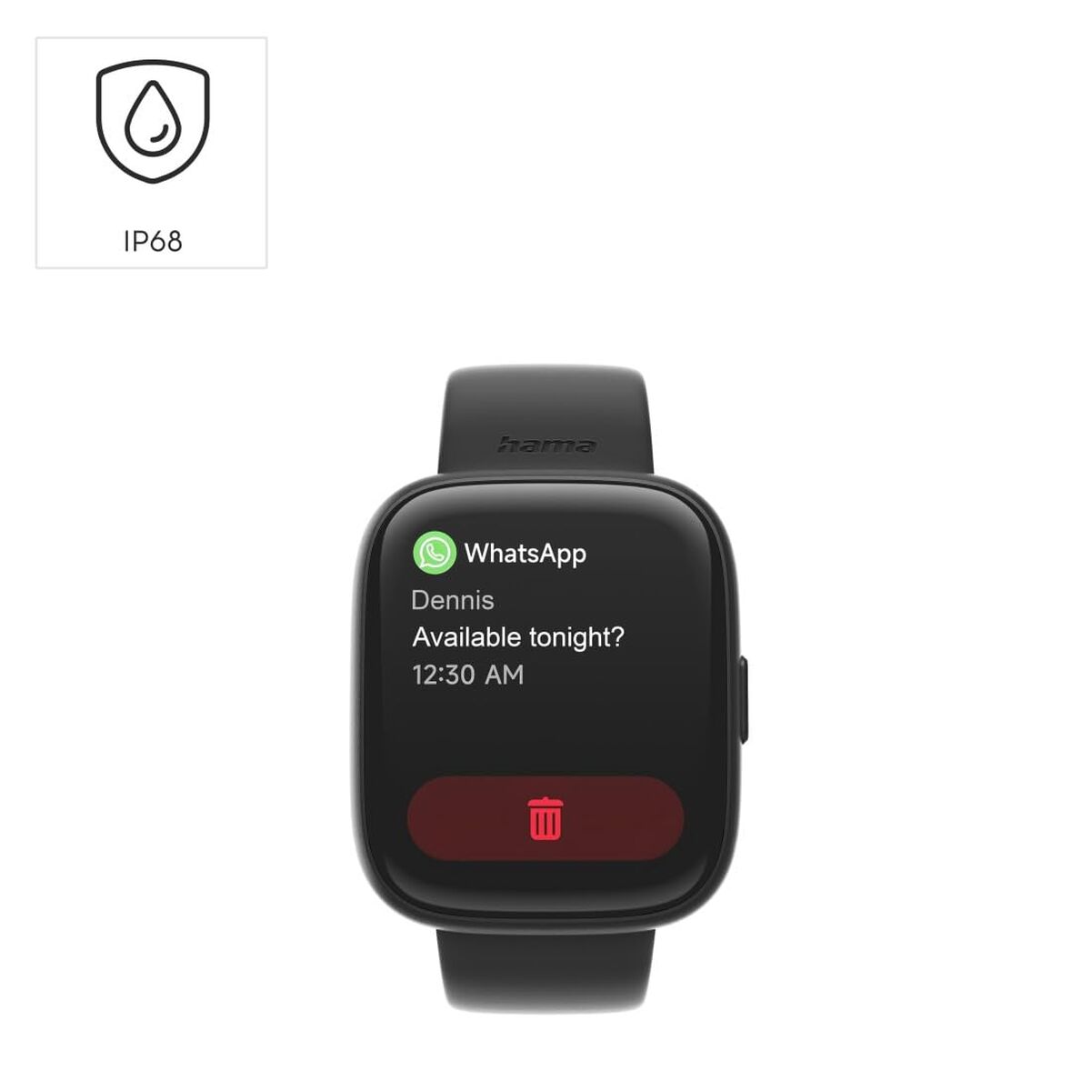 Smartwatch Hama 00178640 Zwart 1,65" 46 mm - Elektronica - Hama