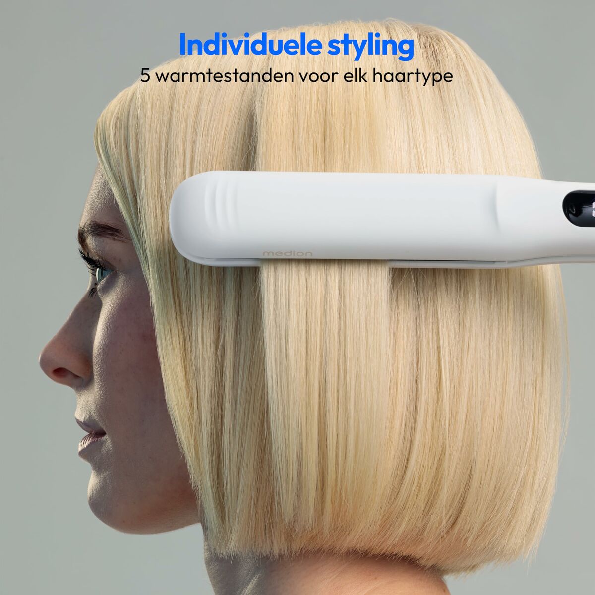 Stijltang Medion MD19925 Wit Zwart