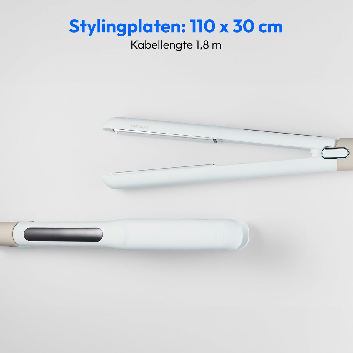 Stijltang Medion MD19925 Wit Zwart