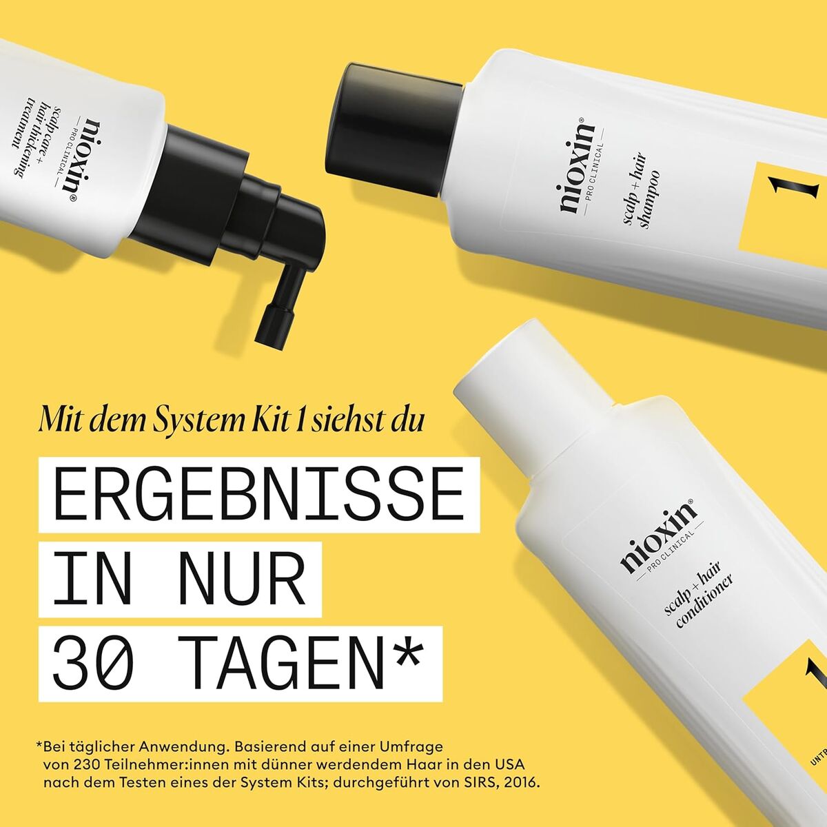 Anti - Haarverlies Kuur Nioxin Trial Kit System 1 3 Onderdelen - Schoonheid, Haarverzorging - Nioxin