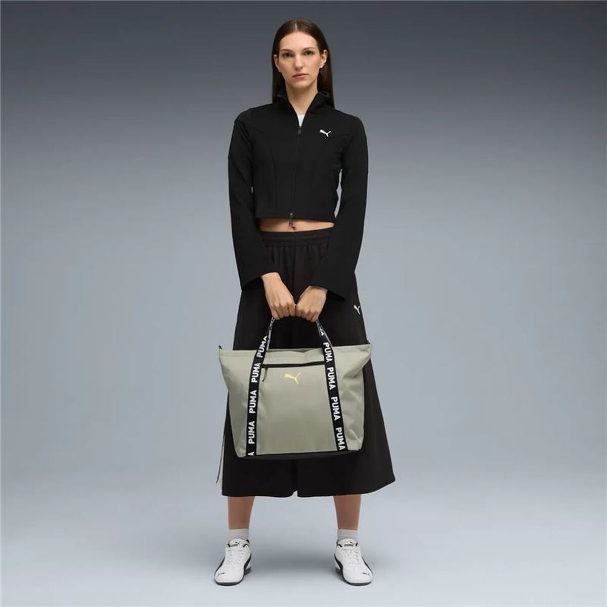 Casual Rugtas Puma Essentials ShopperLux Army Militair groen Casual