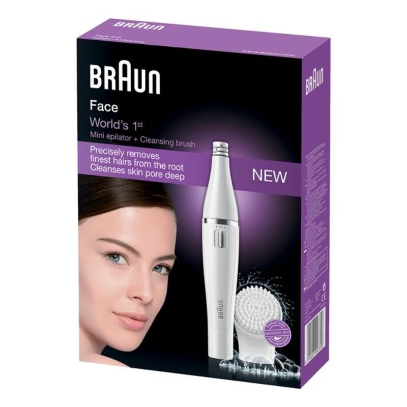Electric Facial Cleanser en Hair Remover Braun Face 810