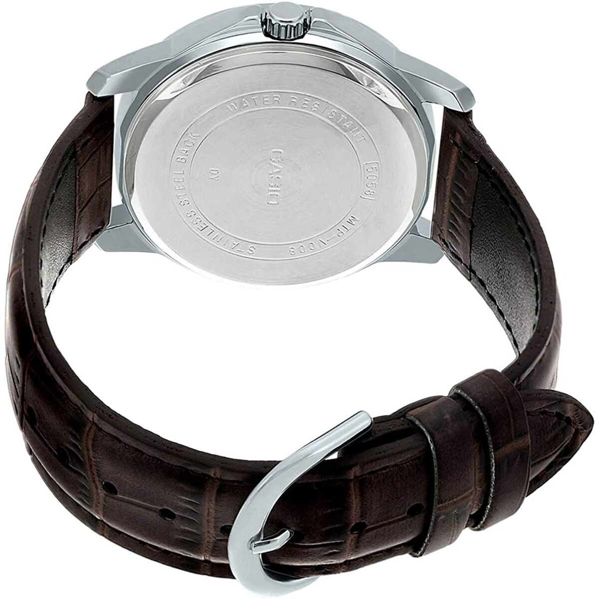 Horloge Heren Casio MULTIFUNCTION SILVER, LEATHER (Ø 41,5 mm)