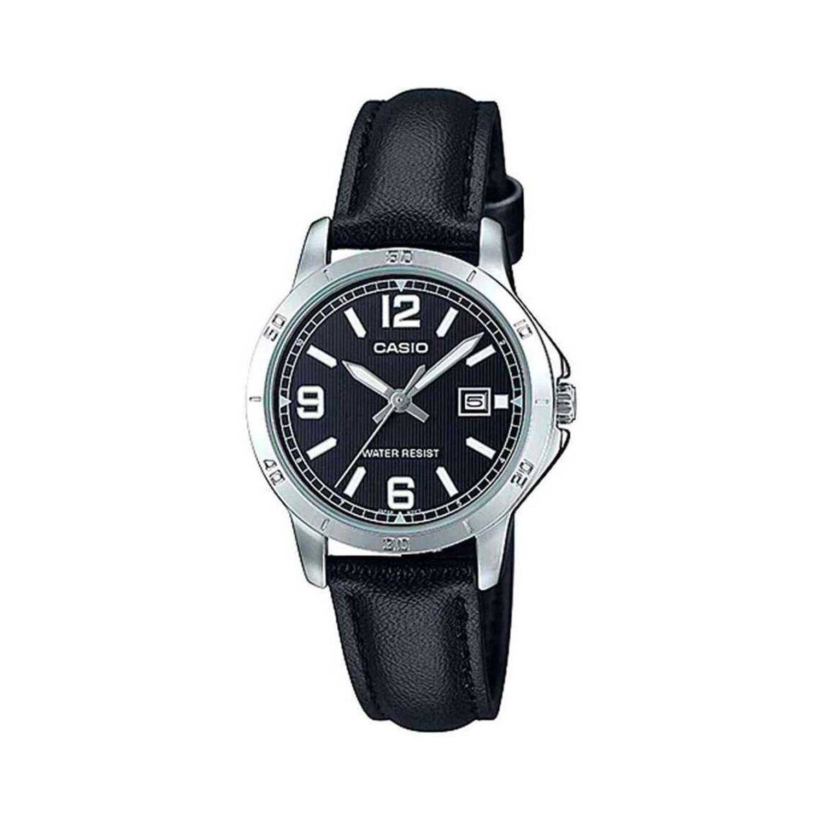 Horloge Dames Casio LADY DATE, LEATHER - BLACK (Ø 35 mm)