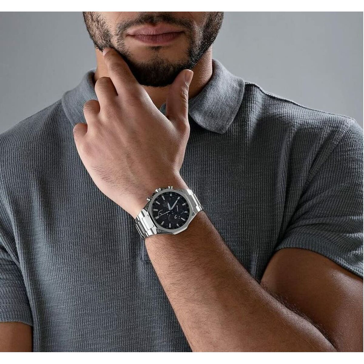 Horloge Heren Casio Zilverkleurig (Ø 40 mm)