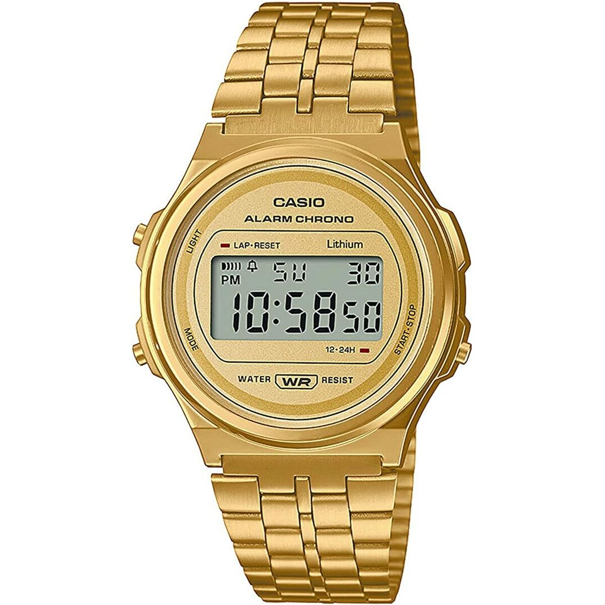 Horloge Uniseks Casio A171WEG-9AEF Goud (Ø 37,5 mm)