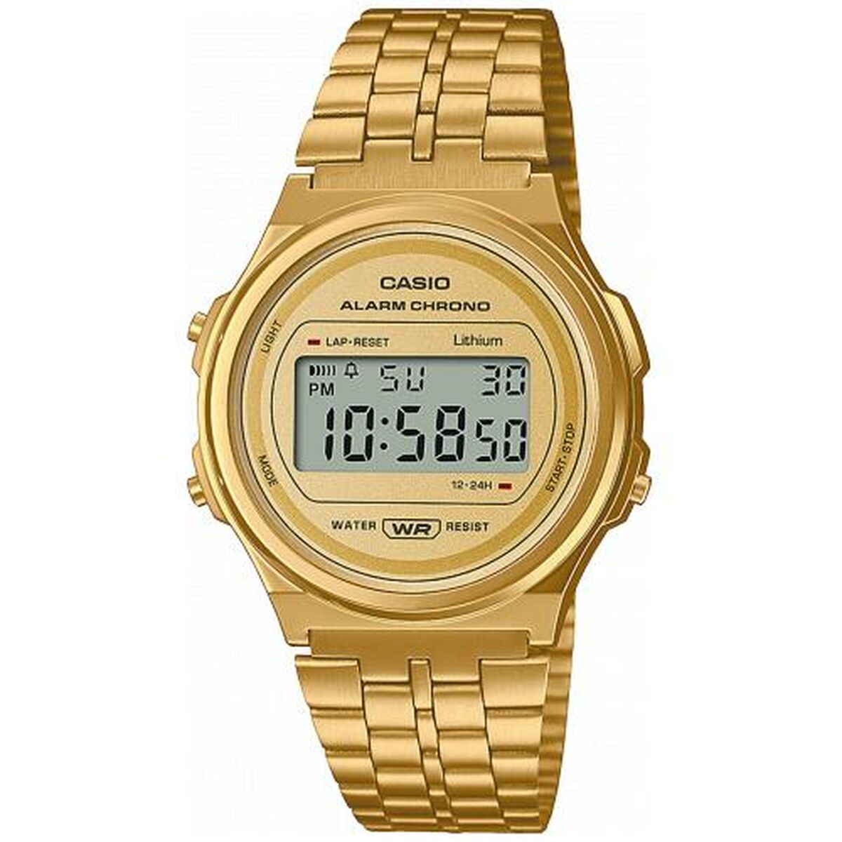 Horloge Uniseks Casio A171WEMG-9AEF Gouden Vintage