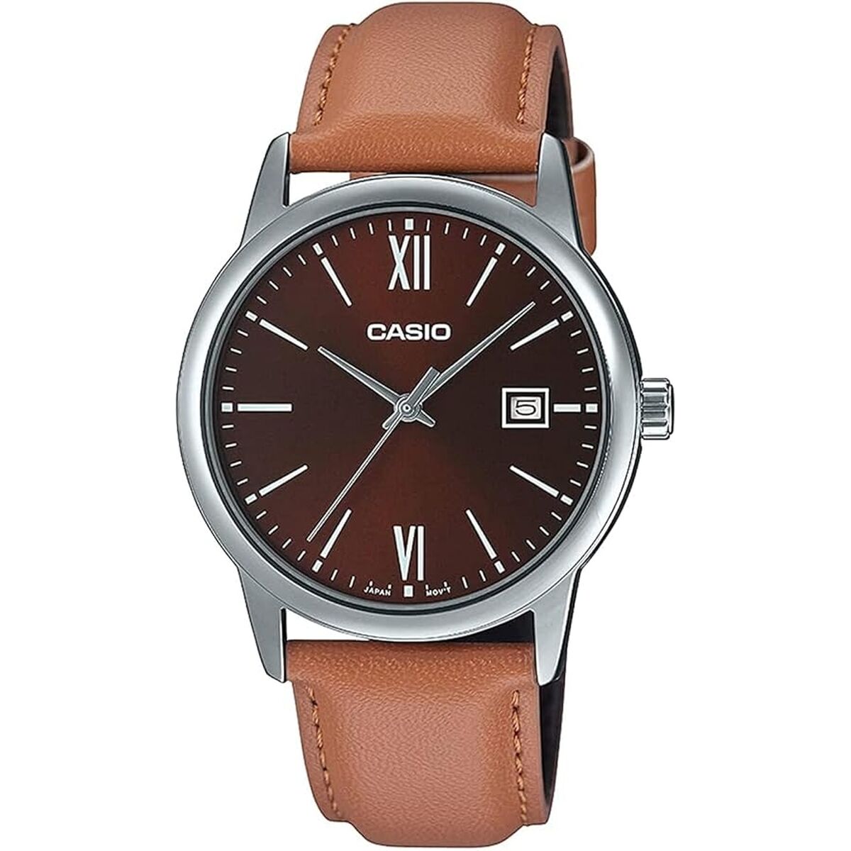 Horloge Heren Casio DATE, LEATHER - BRONZE (Ø 37 mm)