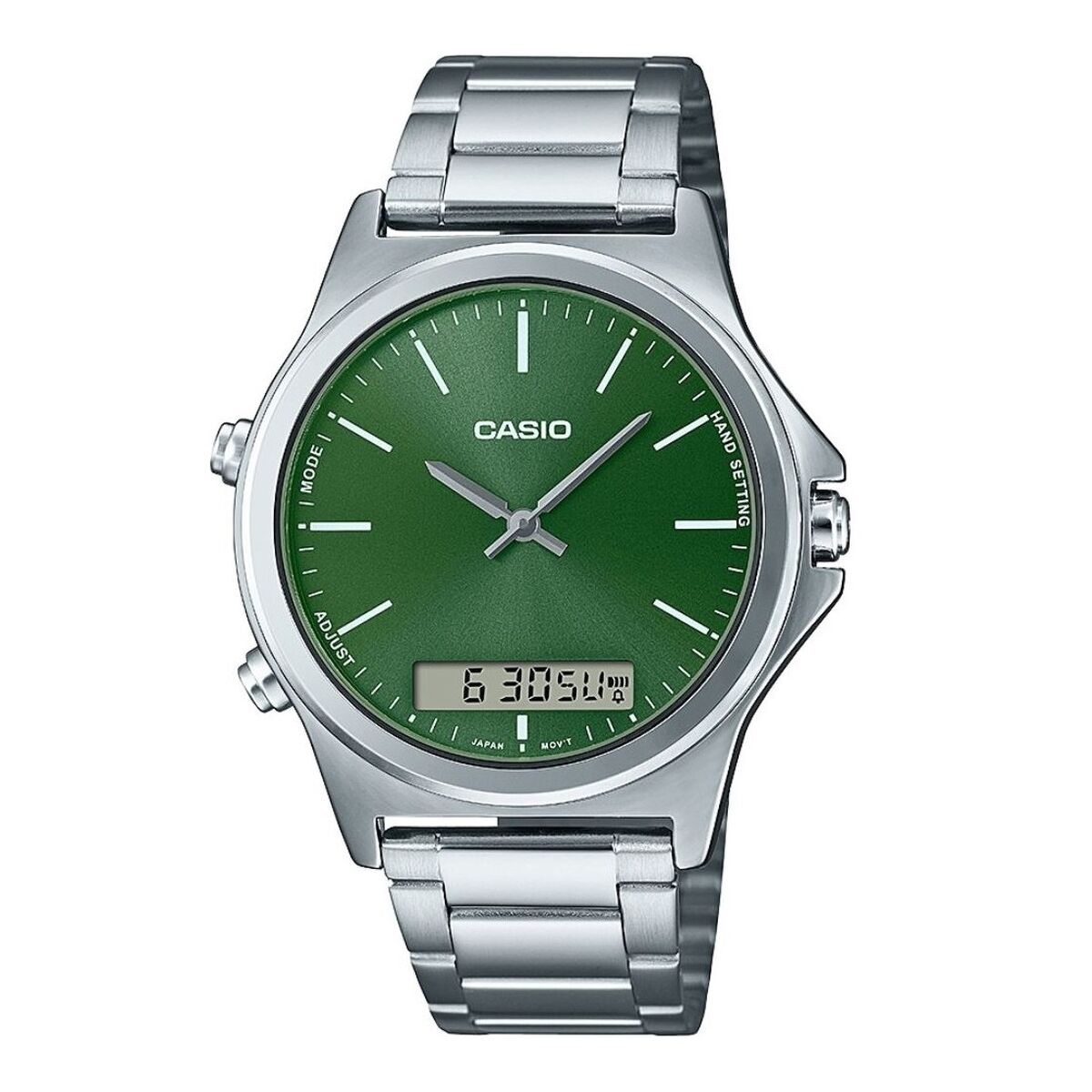 Horloge Heren Casio COLLECTION Groen Zilverkleurig (Ø 41,5 mm) - Klokken, Heren - Casio