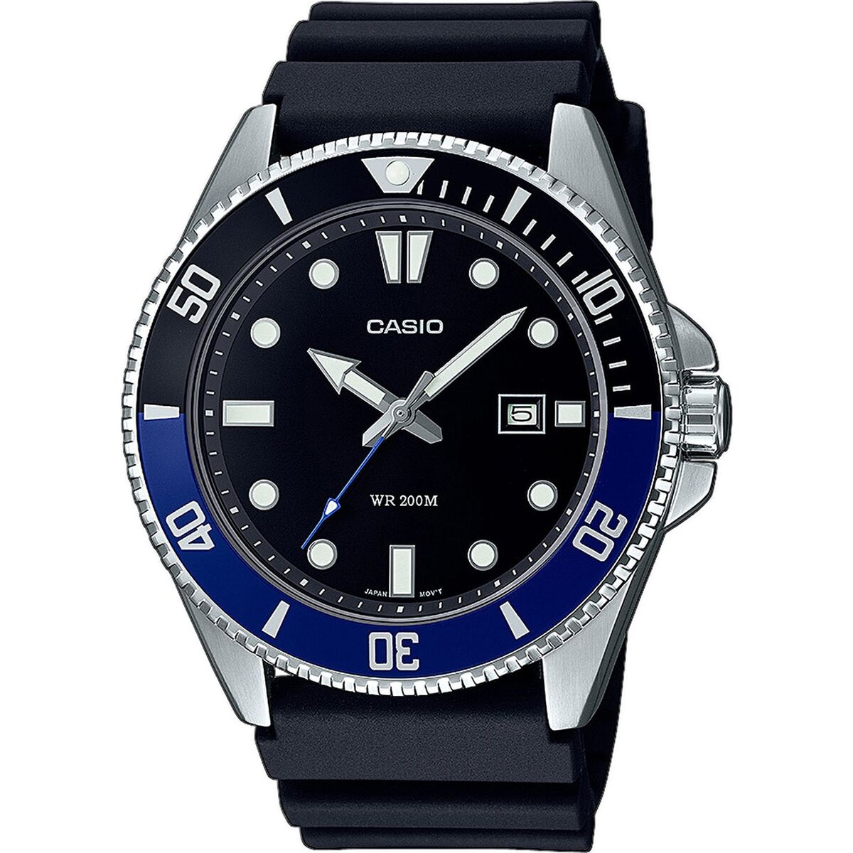 Horloge Heren Casio MDV - 107 - 1A2VEF Zwart (Ø 44 mm) - Klokken, Heren - Casio