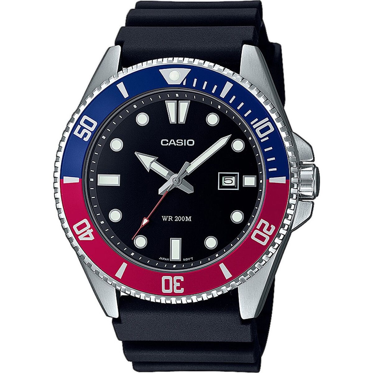 Horloge Heren Casio MDV - 107 - 1A3VEF Zwart 44mm - Klokken, Heren - Casio