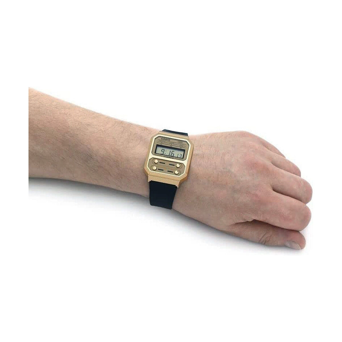 Horloge Heren Casio A100WEFG - 9AEF - Klokken, Heren - Casio