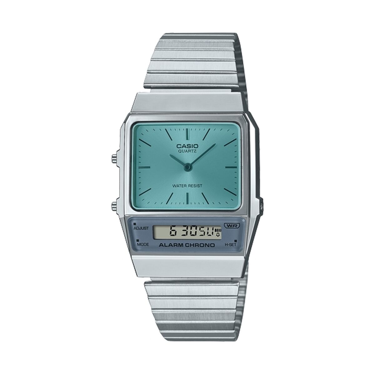 Horloge Uniseks Casio VINTAGE EDGY COLLECTION Zilverkleurig (Ø 40 mm) - Klokken, Unisex voor volwassenen - Casio
