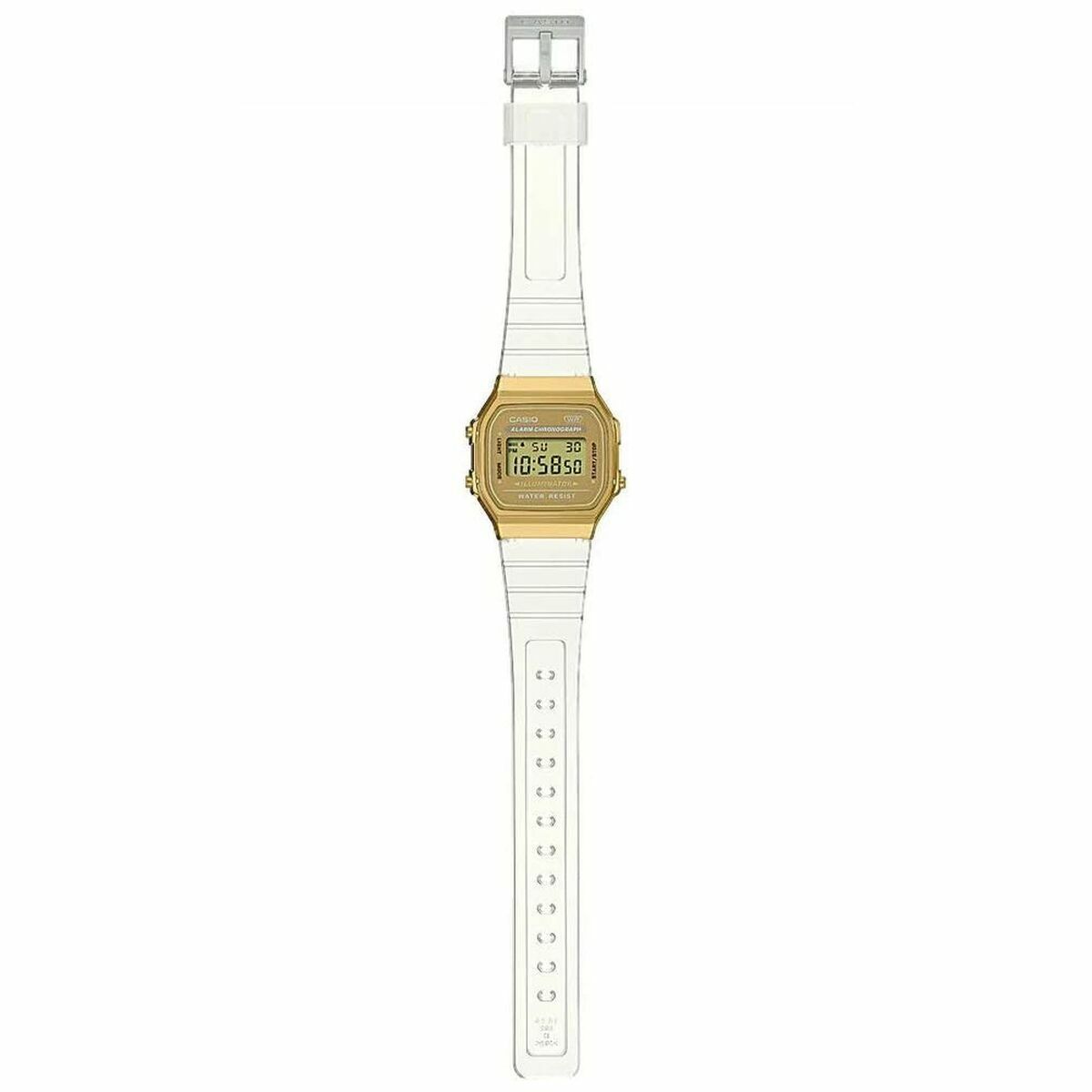 Horloge Uniseks Casio A168XESG - 9AEF - Klokken, Unisex voor volwassenen - Casio