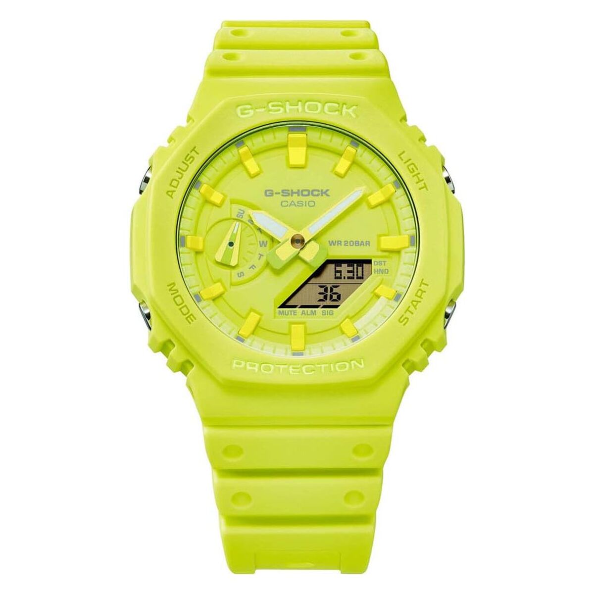 Horloge Uniseks Casio G Shock Oak Geel Diameter 44,5 mm Met Uniek Oak Ontwerp Voor Dagelijks Gebruik - Klokken, Unisex voor volwassenen - Casio G - Shock