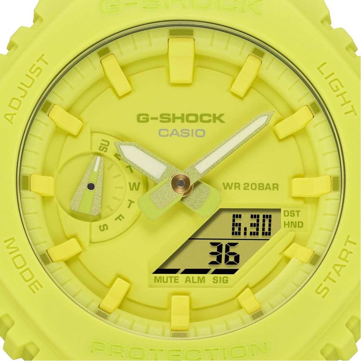 Horloge Uniseks Casio G Shock Oak Geel Diameter 44,5 mm Met Uniek Oak Ontwerp Voor Dagelijks Gebruik - Klokken, Unisex voor volwassenen - Casio G - Shock