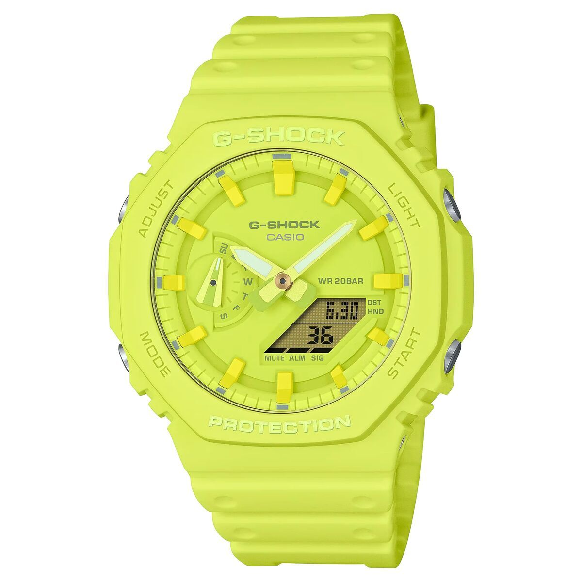 Horloge Heren Casio GA - 2100 - 9A9ER Geel - Klokken, Heren - Casio