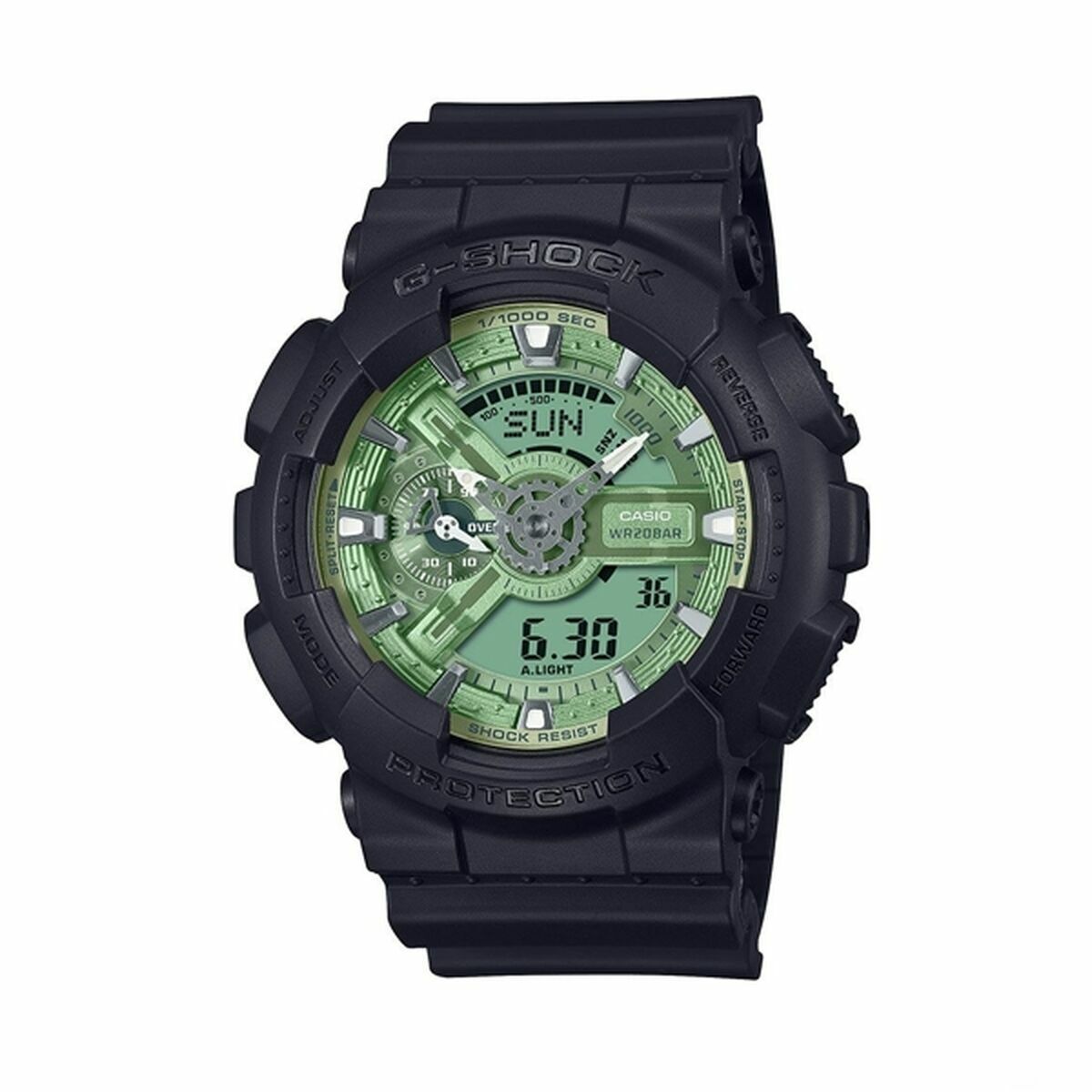 Horloge Heren Casio GA - 110CD - 1A3ER Zwart Groen Ø 51 mm - Klokken, Heren - Casio G - Shock