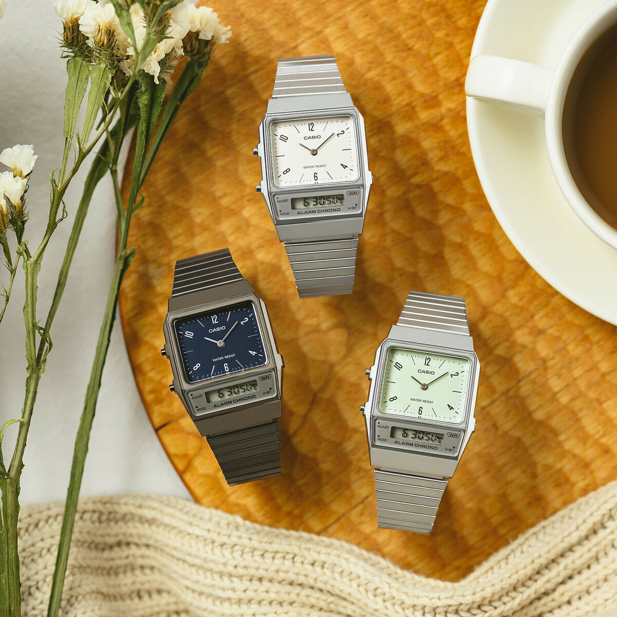 Horloge Heren Casio AQ - 800E - 7A2EF - Klokken, Heren - Casio