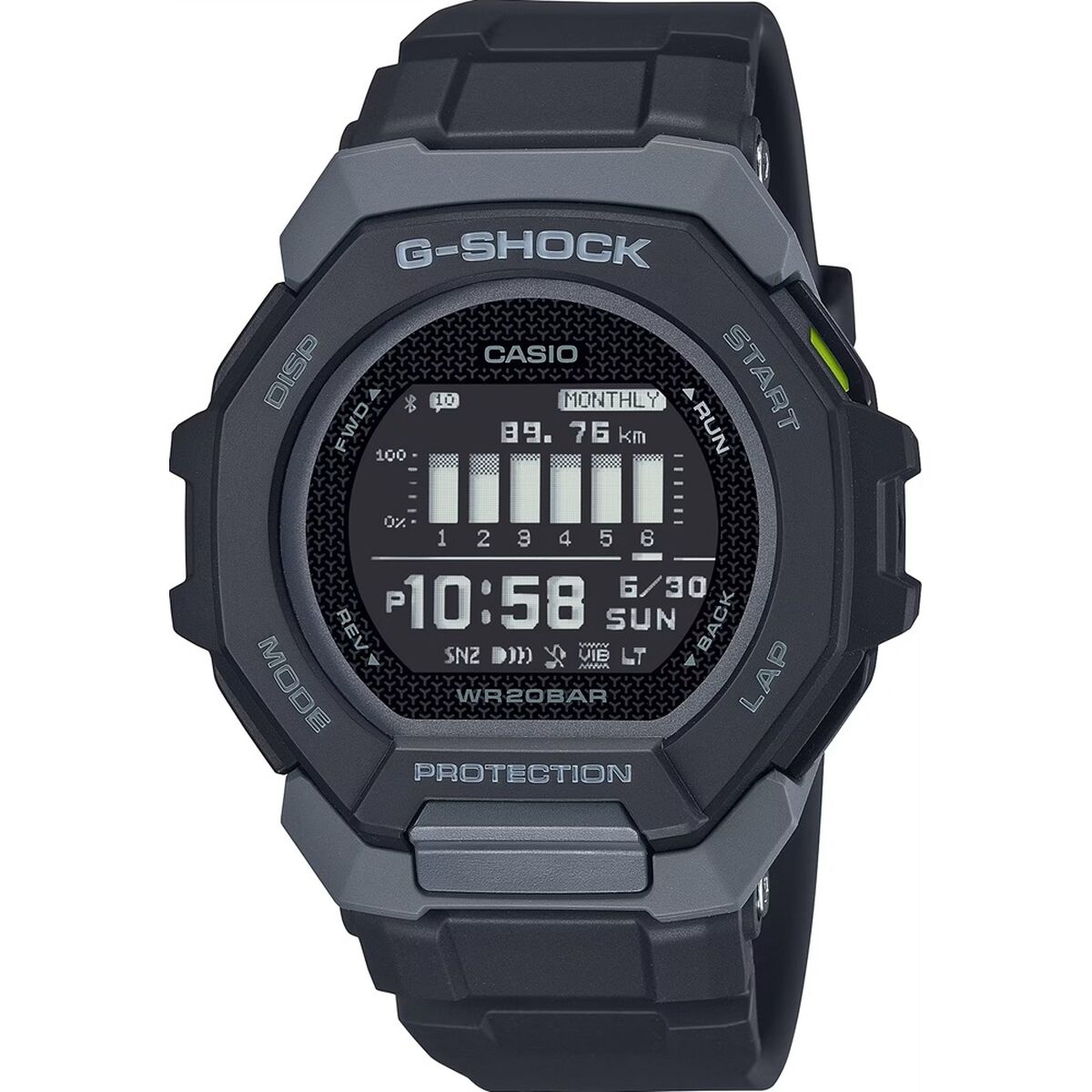 Horloge Heren Casio G-Shock G SQUAD - SUNNY SIDE STYLE Zwart (Ø 47,5 mm)