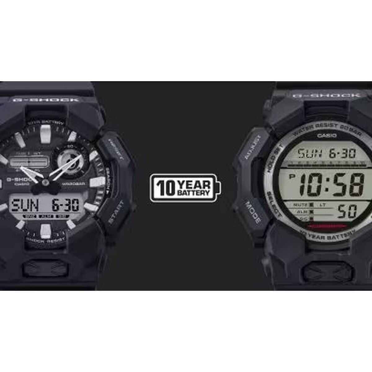Horloge Heren Casio G-Shock GRAND DIGIT Zwart (Ø 52 mm)