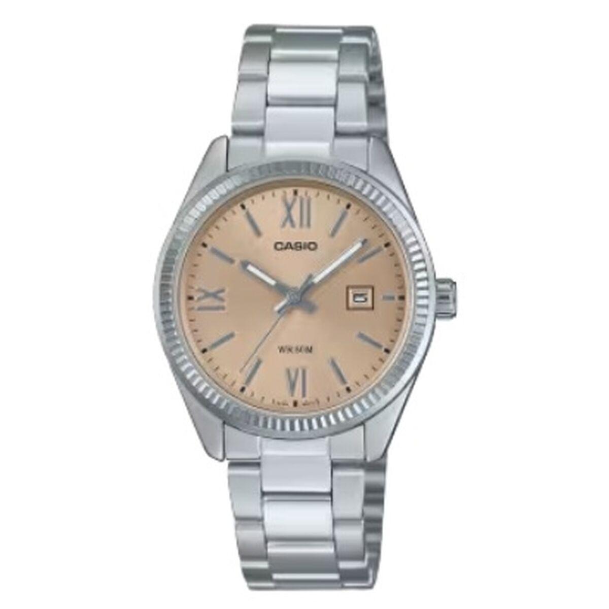 Horloge Dames Casio LADY DATE - CHAMPAGNE Zilverkleurig (Ø 30 mm) - Klokken, Vrouwen - Casio