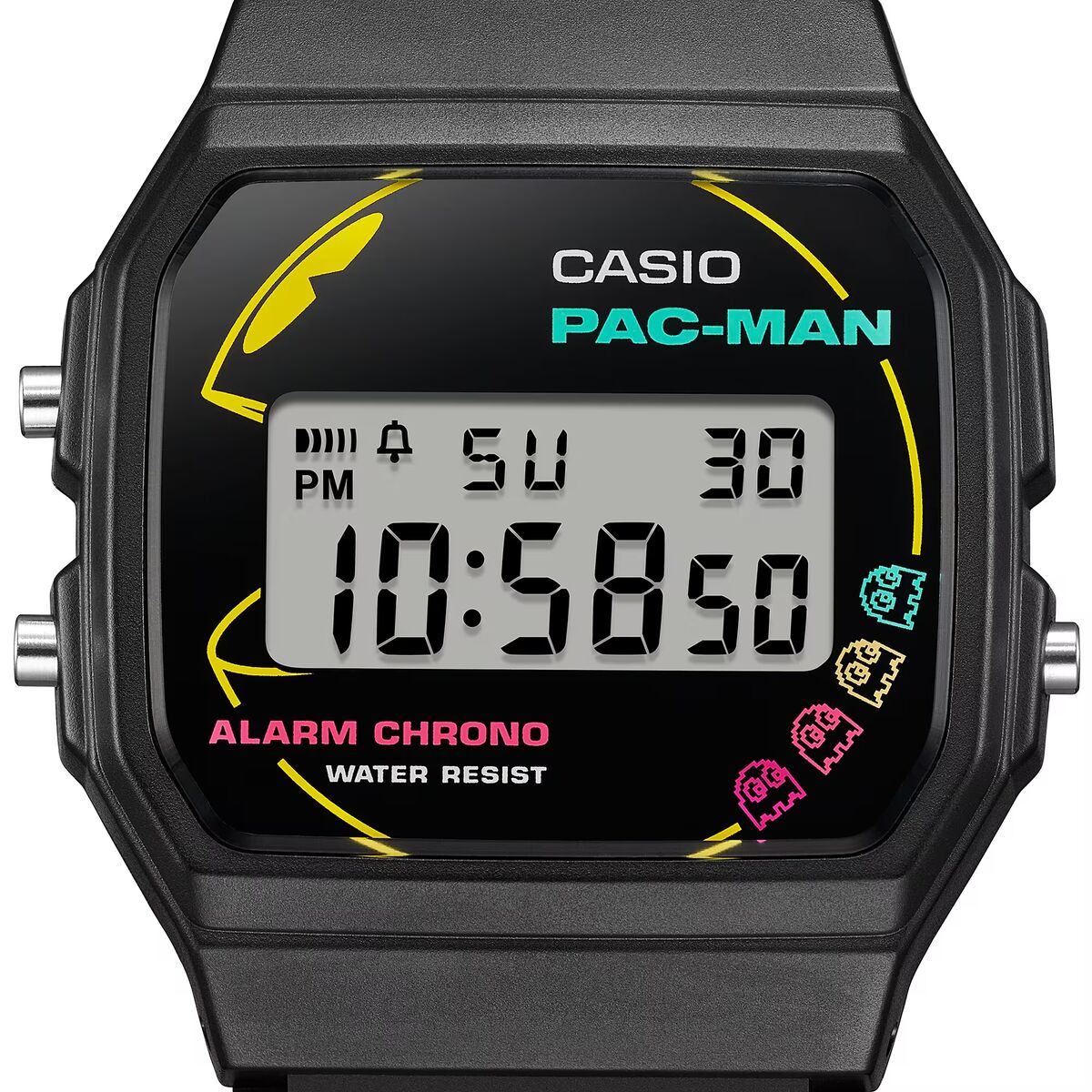 Horloge Uniseks Casio F-91 - PACMAN Series Limited Edition Zwart (Ø 35 mm)