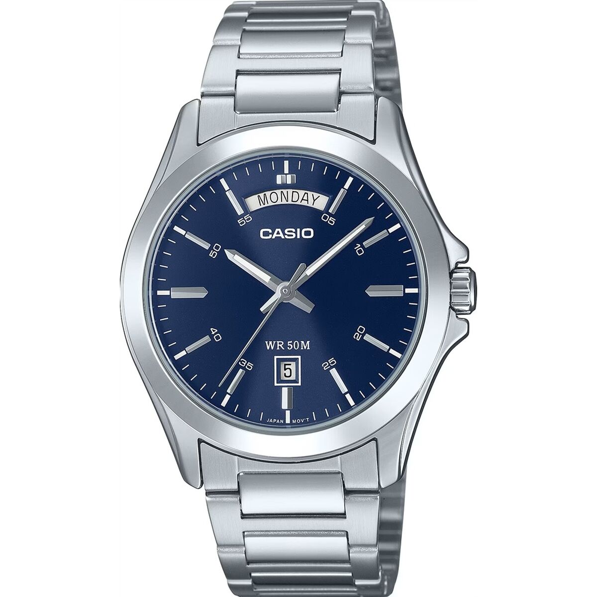 Horloge Heren Casio DAY DATE - BLUE (Ø 40 mm)
