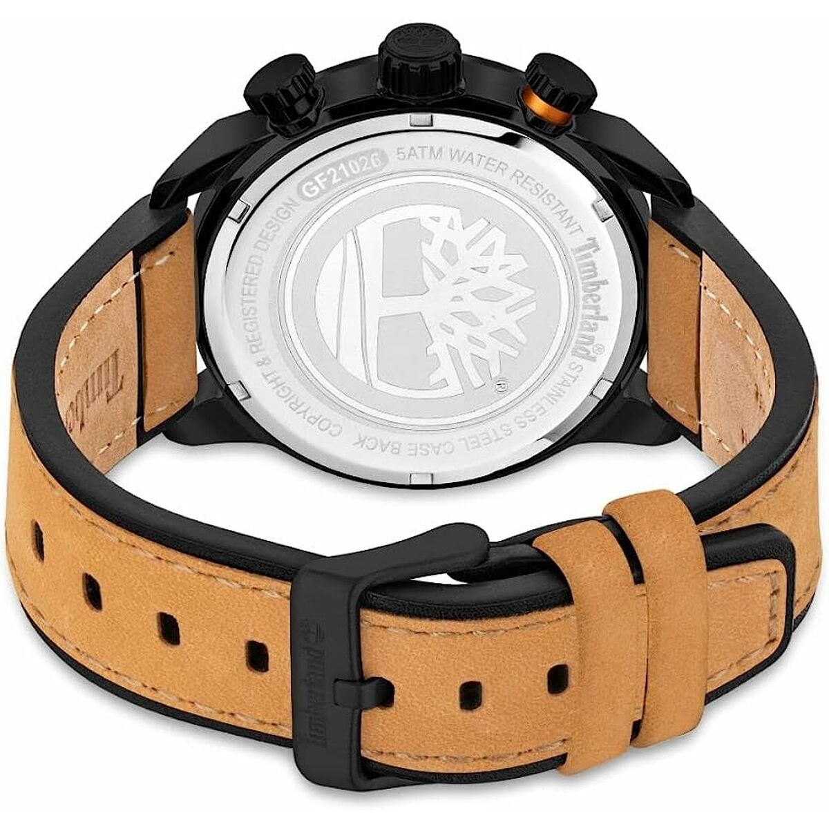 Timberland TDWGF2102603 Herenhorloge Chronograaf Zwart Leer Ø 46 mm - Klokken, Heren - Timberland