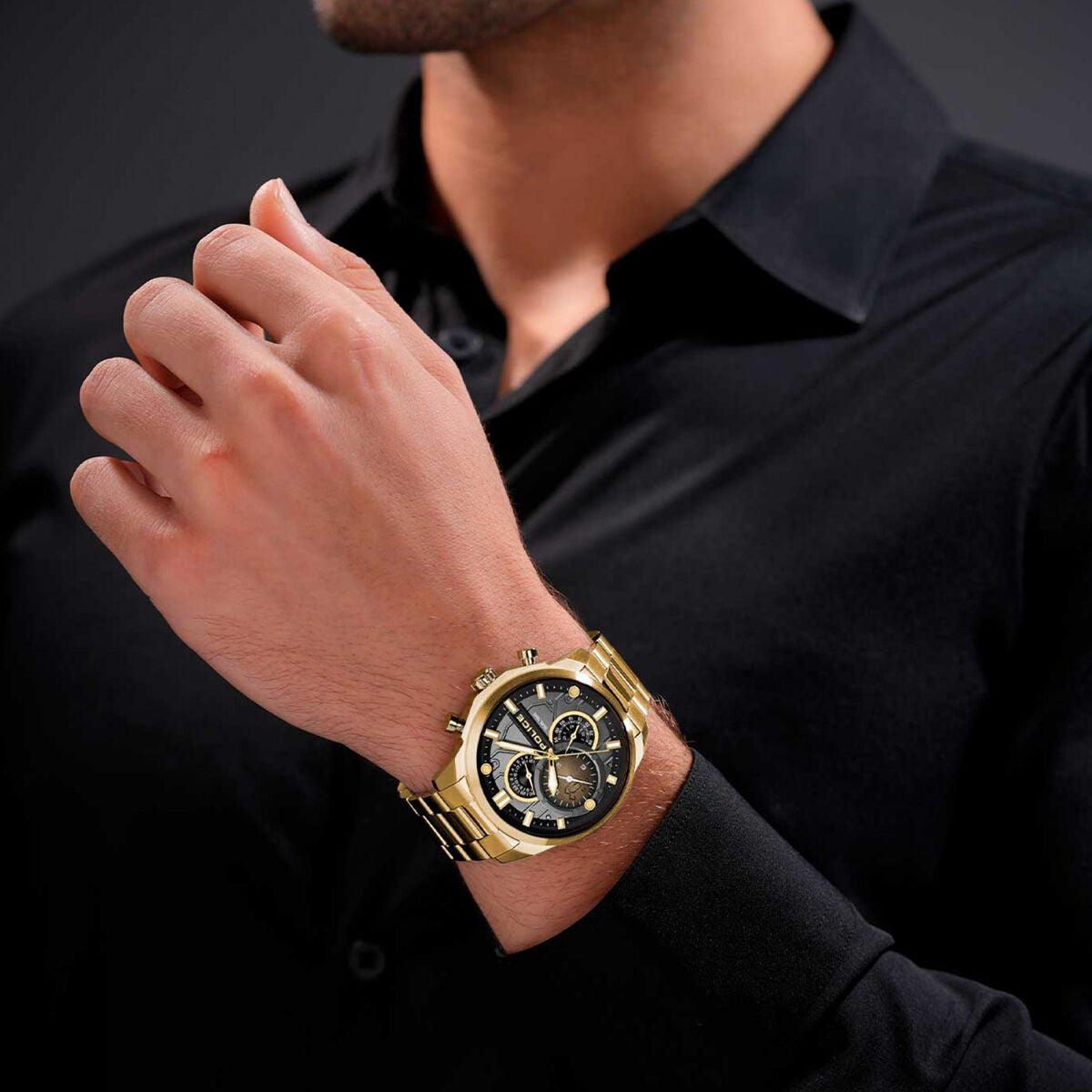 Horloge Heren Police PEWGK0039208 Gouden - Klokken, Heren - Police