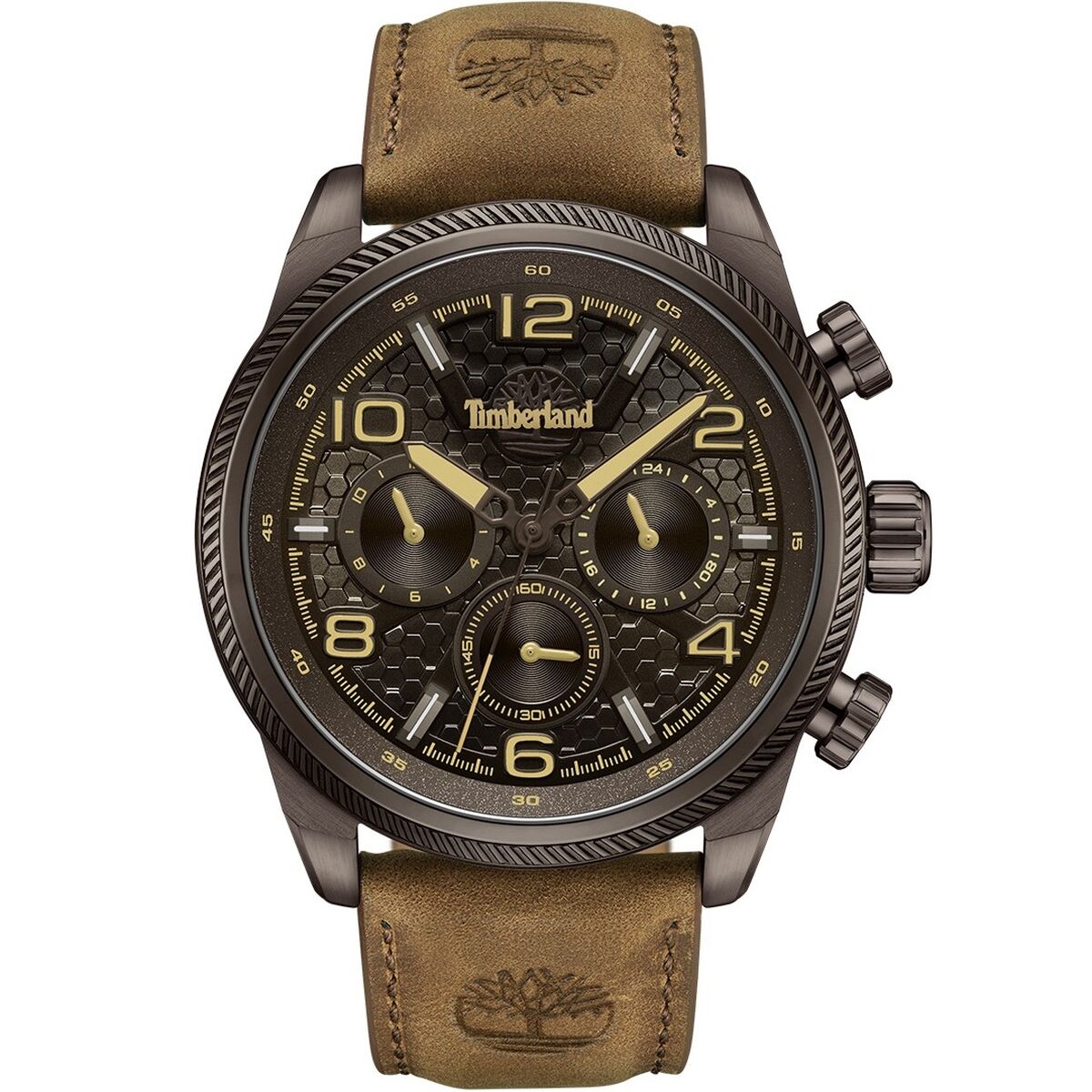 Timberland Henniker II GF00287 Herenhorloge Bruin Leer Ø 46 mm - Klokken, Heren - Timberland
