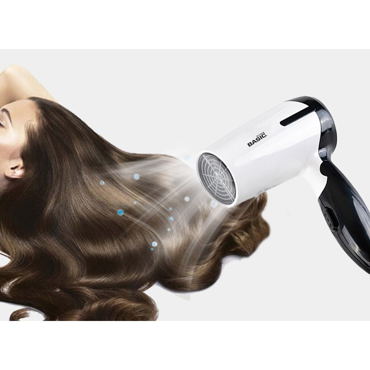 Opvouwbare Haardroger Basic Home 1000 W - Schoonheid, Haarverzorging - Basic Home