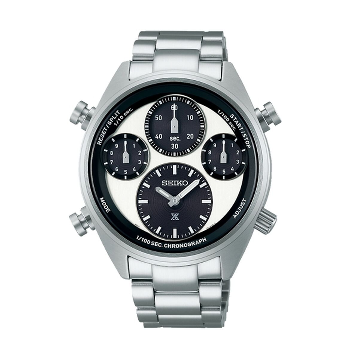 Seiko SFJ001P1 Herenhorloge - Solar Saffier Zwarte Wijzerplaat ø 42 mm - Klokken, Heren - Seiko