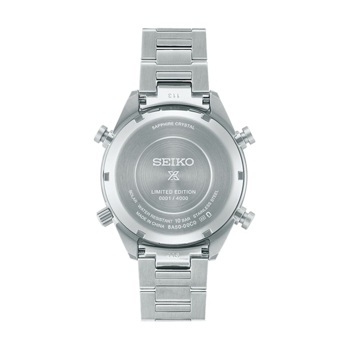 Seiko SFJ005P1 Herenhorloge - Solar Saffier ø 42 mm - Klokken, Heren - Seiko