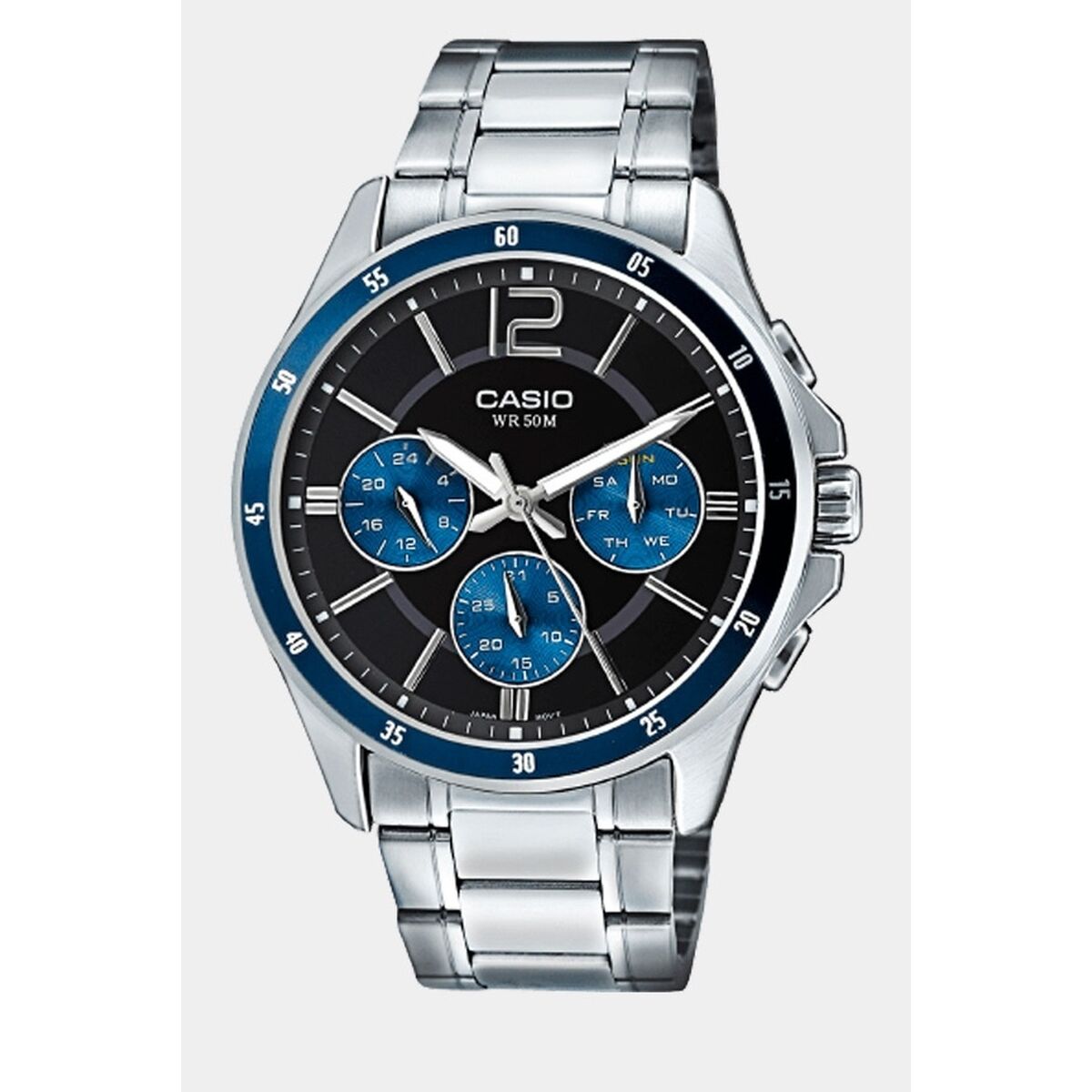 Horloge Heren Casio COLLECTION Zwart Zilverkleurig (Ø 35 mm) (Ø 43,5 mm) - Klokken, Heren - Casio