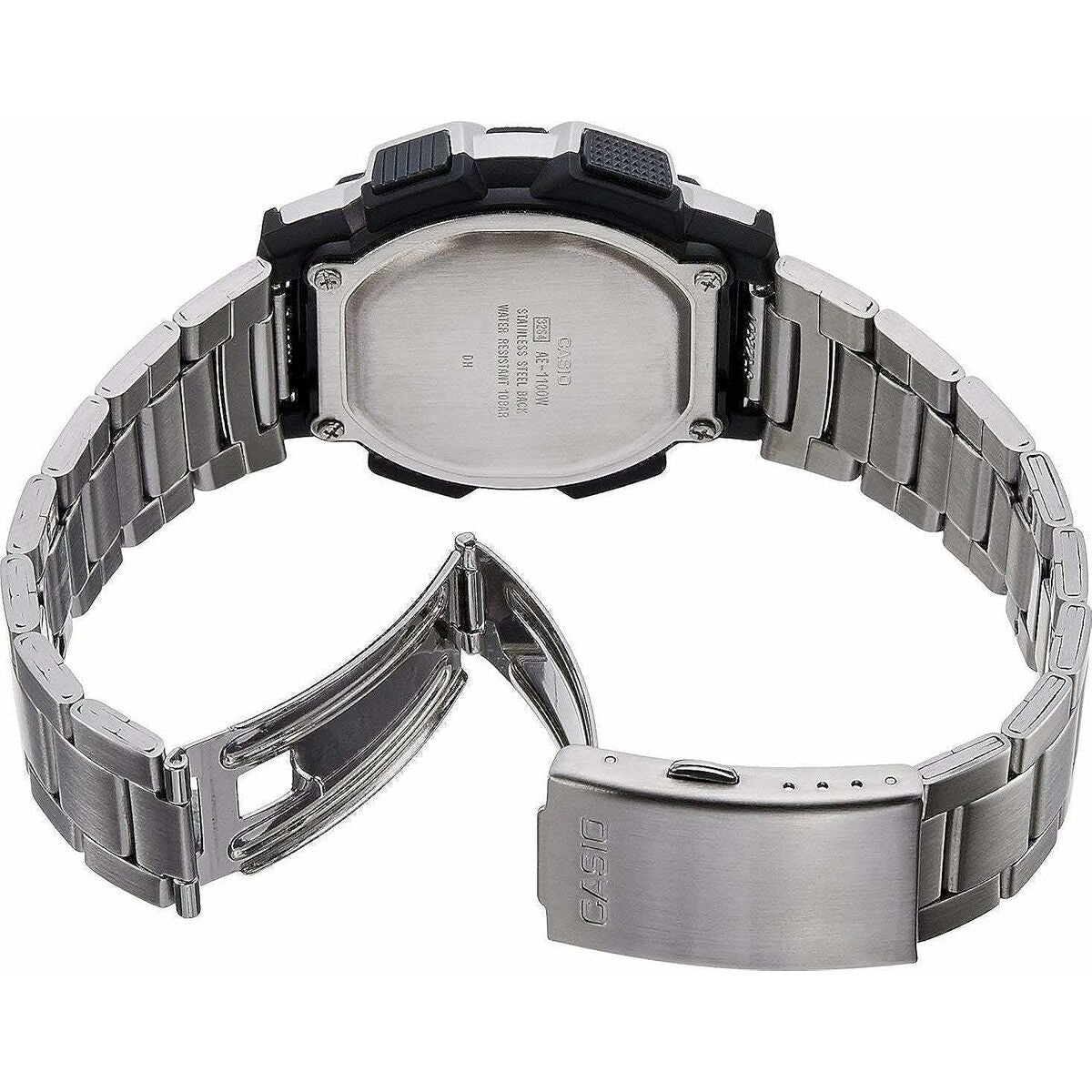 Horloge Heren Casio AE - 1000WD - 1AVEF Digitaal Acryl Zwart Grijs Zilverkleurig (Ø 45 mm) - Klokken, Heren - Casio