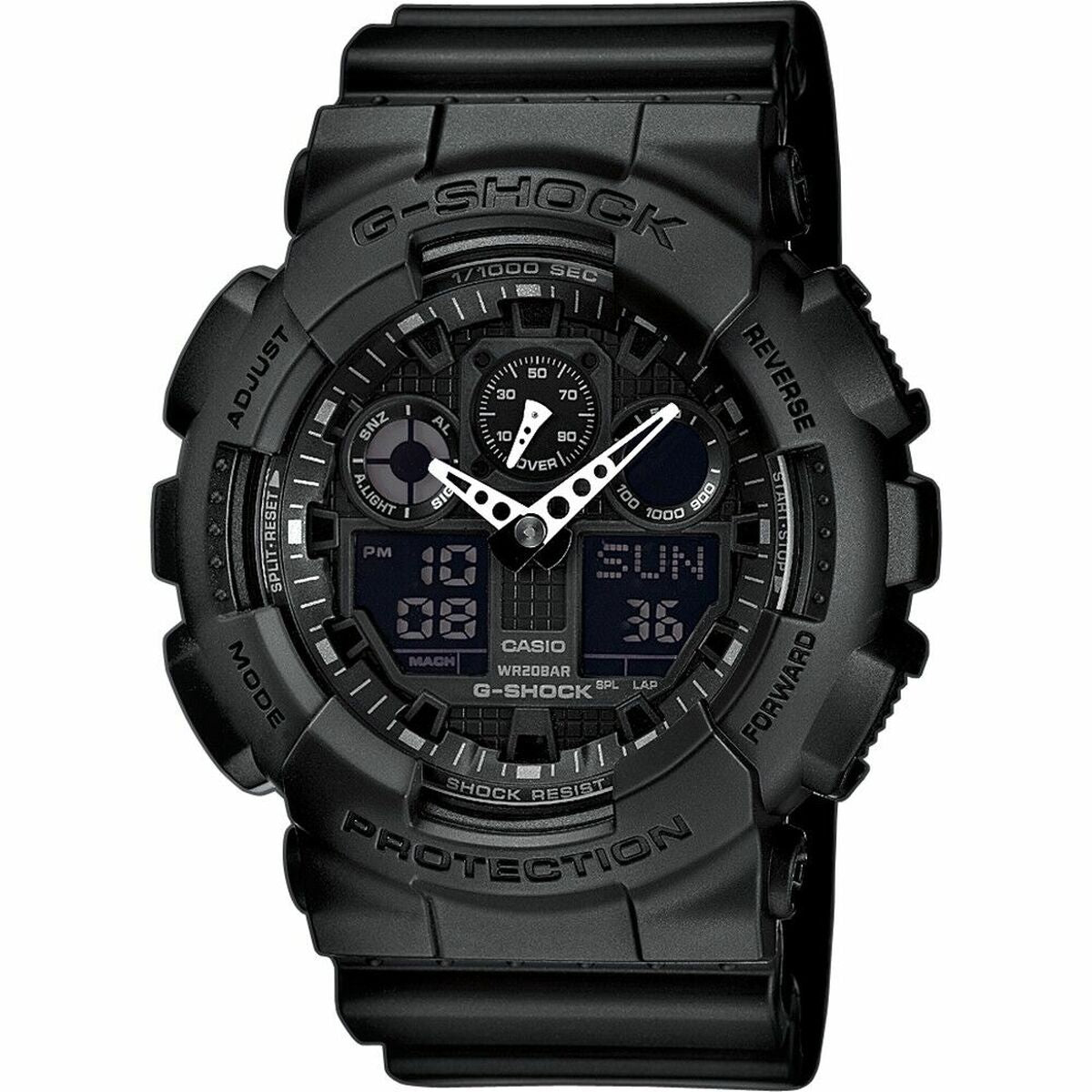 Horloge Heren Casio G - Shock GA - 100 - 1A1ER - Zwart - Klokken, Heren - Casio
