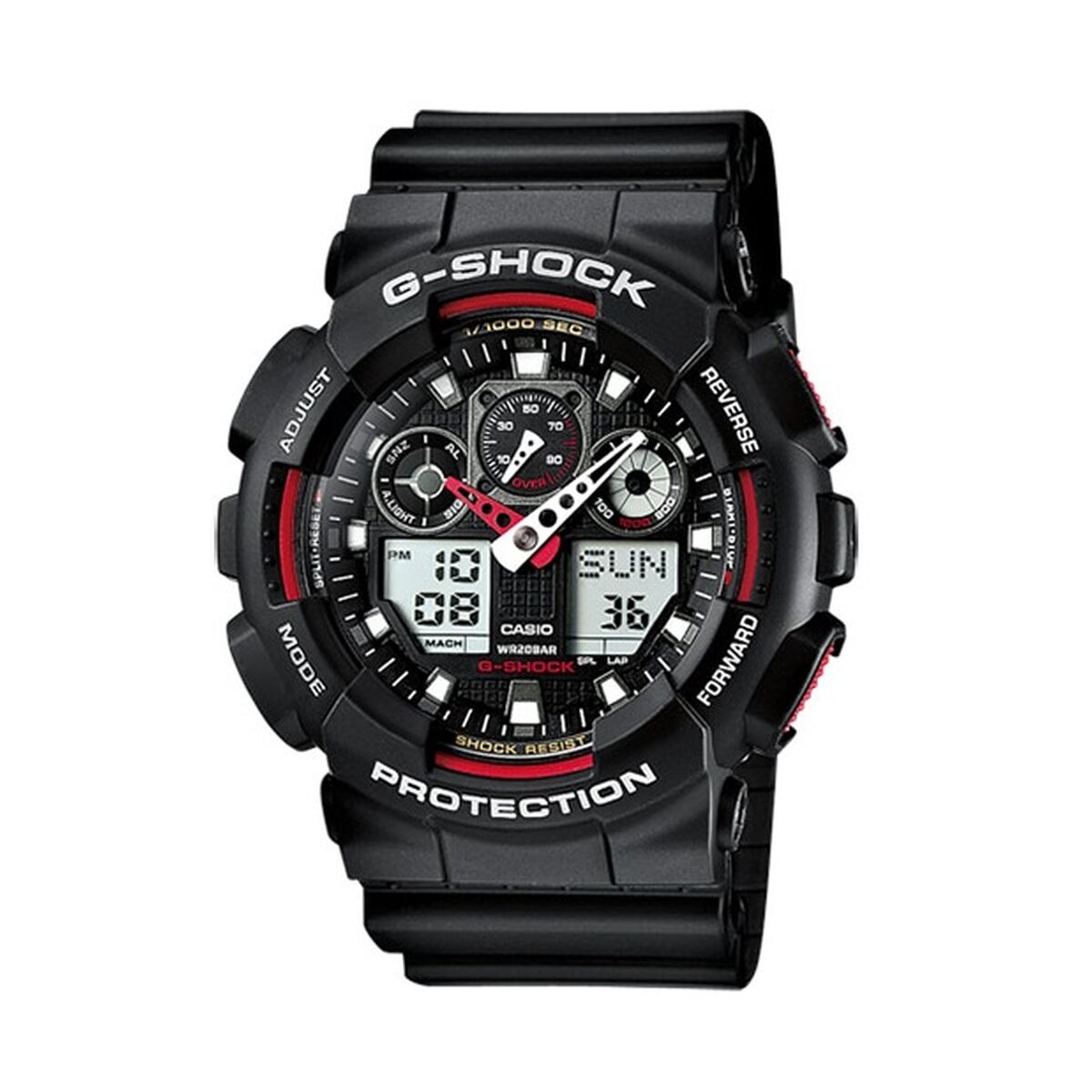 Horloge Heren Casio G - Shock GA - 100 - 1A4ER - Klokken, Heren - Casio G - Shock