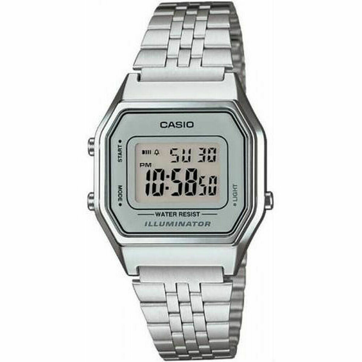 Horloge Uniseks Casio LA680WEA-7EF Grijs Zilverkleurig (Ø 33 mm)