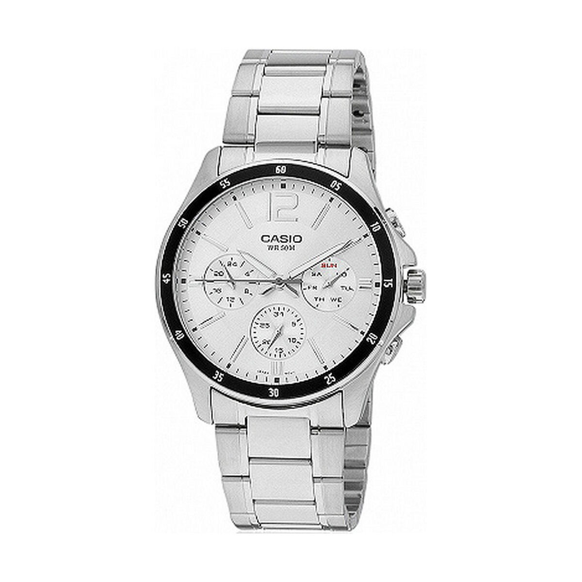 Horloge Heren Casio COLLECTION Wit Grijs Zilverkleurig (Ø 43,5 mm) (Ø 35 mm) - Klokken, Heren - Casio
