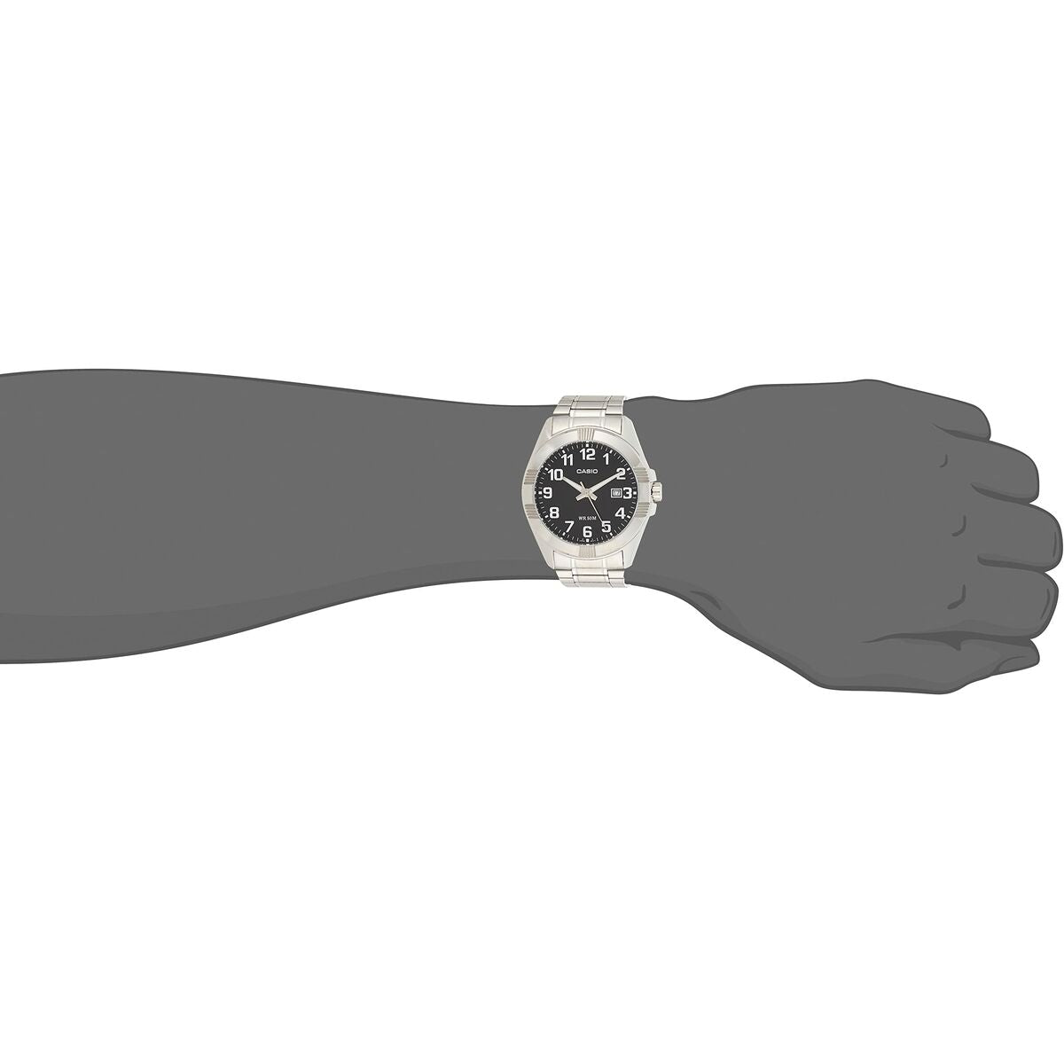 Horloge Heren Casio COLLECTION Zwart Zilverkleurig (Ø 43,5 mm) - Klokken, Heren - Casio