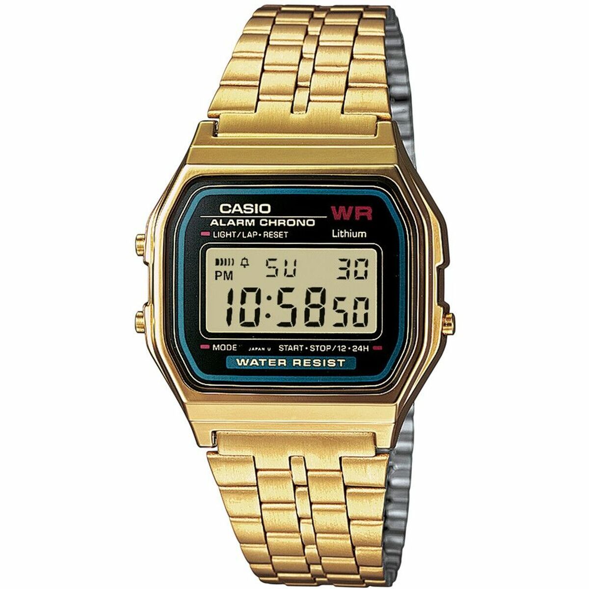 Horloge Uniseks Casio A159WGEA-1EF Gouden (Ø 33 mm) (Ø 34 mm)