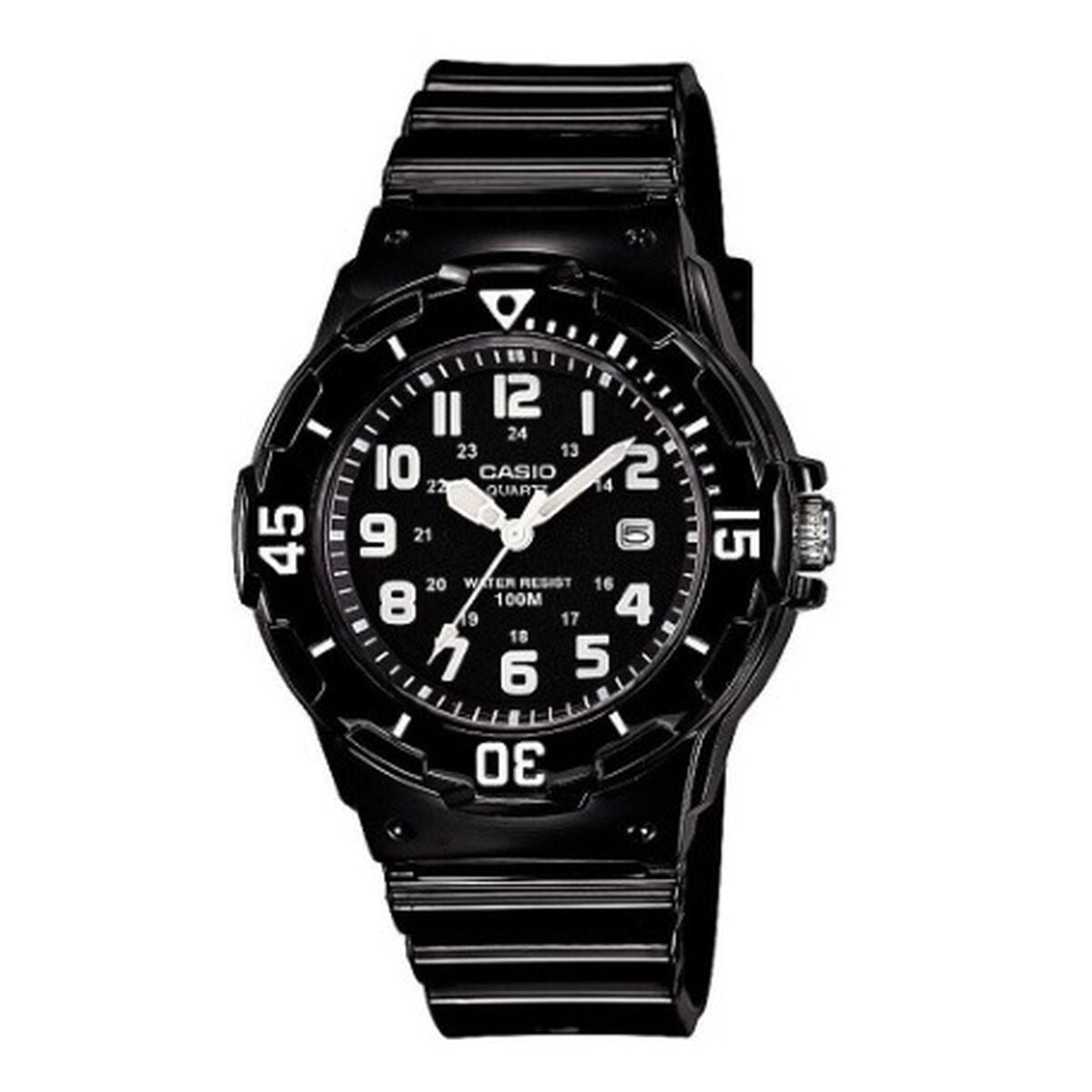 Horloge Dames Casio LADY DIVER - FULL BLACK (Ø 34 mm) - Klokken, Vrouwen - Casio