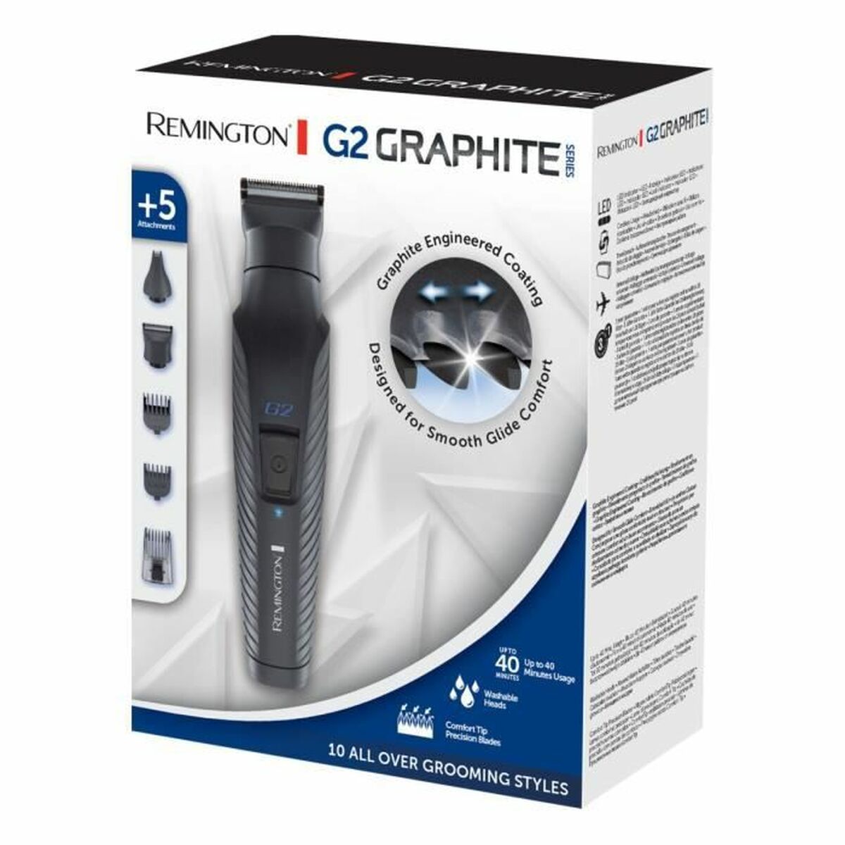 Draadloze Tondeuse Remington 43260560100 Zwart