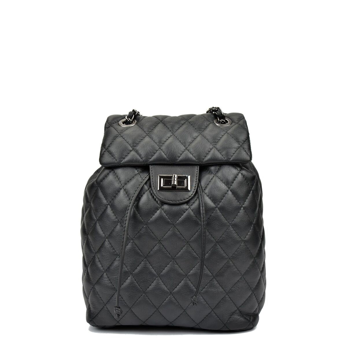 Casual Rugtas Anna Luchini SS22 - AL - 2165 - NERO Zwart 22 x 32 x 11 cm - Bagage, Rugzakken - Anna Luchini