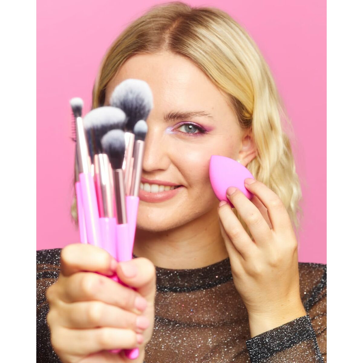 Make - up Borstel set Revolution Make Up The Brush Edit Roze 8 Onderdelen - Schoonheid, Gebruiksvoorwerpen en accessoires - Revolution Make Up