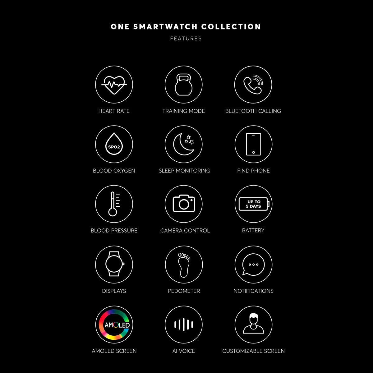 Smartwatch ONE OSW0100BP41J 41 mm Mannen