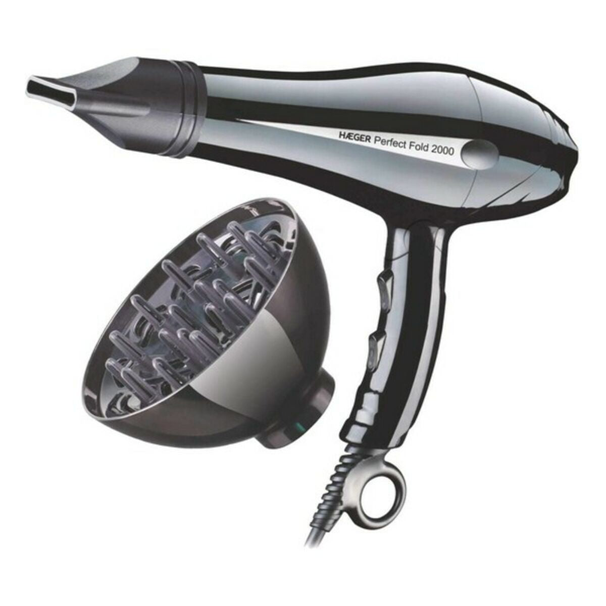 Föhn Haeger HD - 200.012A 2000W Zwart 2000 W - Schoonheid, Haarverzorging - Haeger
